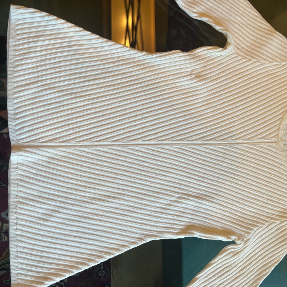 Exceptional quality lightweight cream sweater rib… - image 4